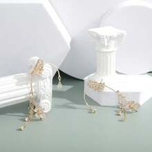 2 chiếc, Khuyên tai hình bướm thần tiên, Phụ kiện sang trọng lấp lánh như kim cương, Khuyên tai không cần xỏ lỗ hình cánh bướm, Phong cách hot của các ngôi sao mạng - Nhiều màu - Xem 8