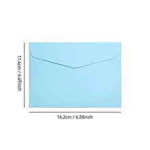 40 piezas de mini sobres multicolor, tamaño C6, para tarjetas de boda, suministros de fiesta de cumpleaños, 16.2 x 11.4 cm NHD06 - Sobres de colores - Ver 3