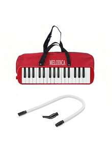 Melodica de 32 teclas con boquilla, instrumento musical de teclado de aire tipo piano con bolsa de transporte - Multicolor - Ver 11