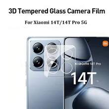 1 Peça Película Protetora de Lente Impressa em Seda Preta, Película Protetora de Lente de Câmera para Xiaomi 15T/15T Pro/14/14T/14 Pro/17, Vidro Temperado 3D HD, Capa de Proteção de Câmera, Cobertura Total, Impressão em Seda Preta, Protetor de Lente de Câmera de Vidro Temperado, Presente de Primavera - Multicolorido - Visão 2