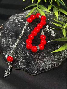 Premium Islamic Prayer Beads Tasbih With Silver Plated Tassel For Spiritual Reflection - Multicolor - View 6