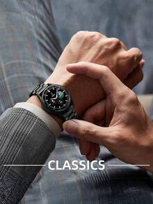 1PC Fashion Black Stainless Steel Watch Band Compatible With Samsung Smart Watch Universal 20mm 22mm Watch Strap Compatible With Samsung Galaxy Watch 3 42mm 46mm Compatible With Galaxy Active 2 40mm/44mm Compatible With Watch Gt2,Watchband For Smart Watch,Bracelet Galaxy Watch - Black - View 7