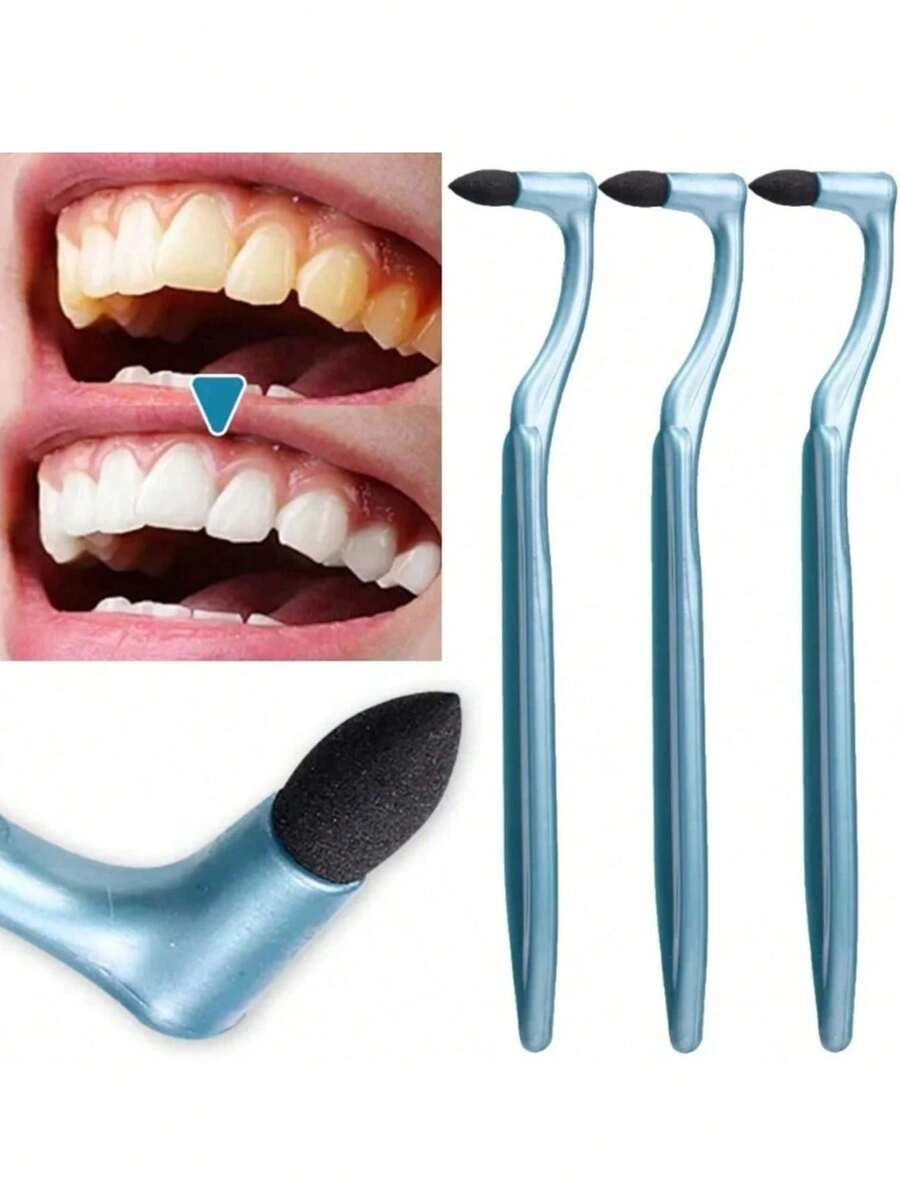 1 Set Manual Teeth Stain Remover And Polishing Kit - Home Dental Plaque Cleaner, Teeth Whitening, Alternative To Floss, Prevent Halitosis, No Power Needed, Suitable For Bathroom Use - Multicolor - View 1