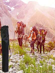1 Peça Bolsa de Armazenamento de Cadeira Dobrável (Cadeira Não Incluída), Bolsa de Armazenamento de Cadeira Dobrável para Viagem, Bolsa de Armazenamento de Cadeira de Jardim, Bolsa de Transporte, Bolsa Portátil, Adequada para Camping, Caminhada, Praia, Pesca, Jardinagem, Acessórios de Piquenique, Itens Essenciais de Viagem para Homens e Mulheres. - Preto - Visão 3