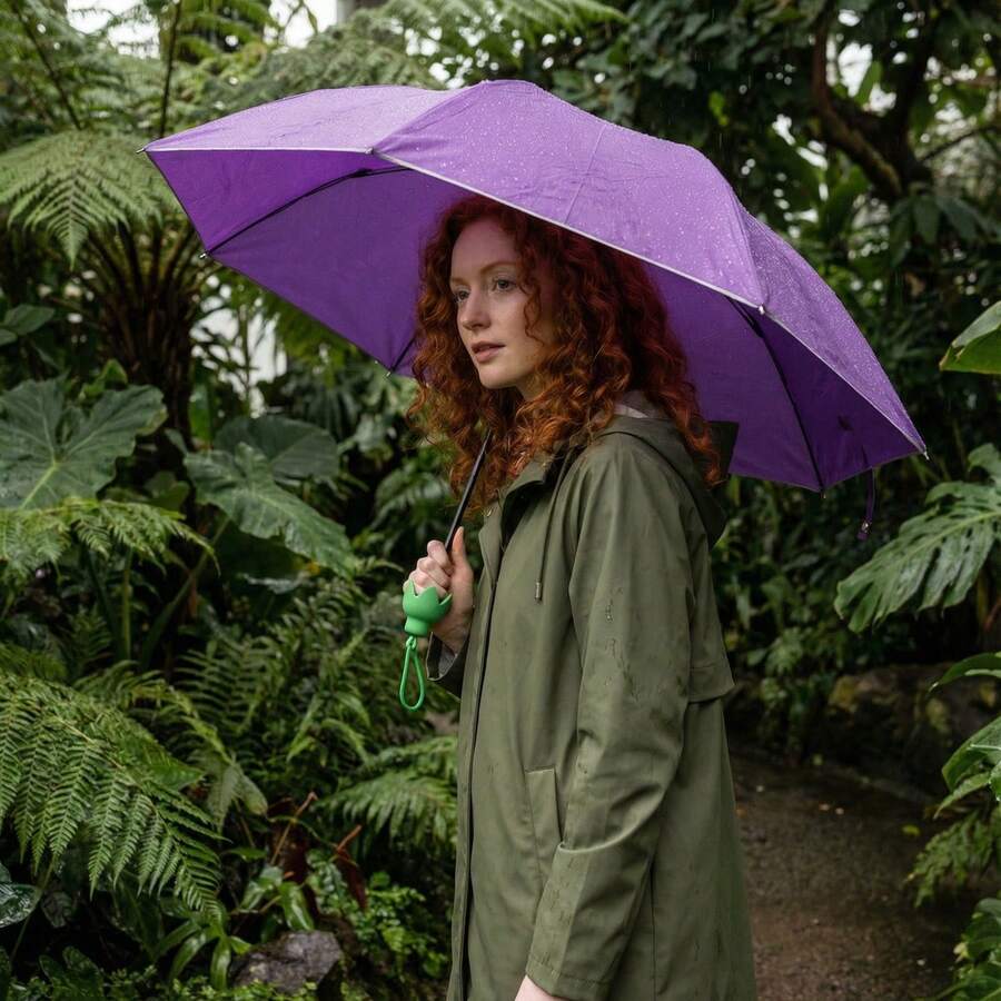 Umbrellas And Rain Hat Umbrellas - 茄子 - 查看 1