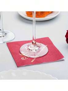 Gentlemen & Ladies Gold Foil Disposable Napkins - Triple-Ply, Soft And Elegant, Suitable For Weddings, Bridal Showers, Anniversaries, Valentine's Day, And Global Celebrations. Bridal Shower Supplies | Elegant Napkins | Soft Paper Material, Event And Party Supplies. - Rings for Men and Women - View 7