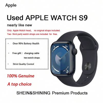  Apple Watch Series 9 GPS de 41/45 mm, original, auténtico, 99 % como nuevo, reloj inteligente para fitness, uso diario, el más vendido.