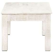 Coffee Table White 110x60x45 Cm Solid Mango Wood - White - View 3