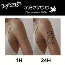 Temporary Tattoo Technology, Bird Design, Creative Realistic Tattoo Sticker, Lasts 1-2 Weeks, Delicate Tattoo Design, Interesting Tattoo Experience, Tattoo, Tattoo - Black - View 5