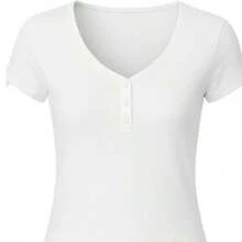 Women's Blouse 2-Piece Set - 黑色/玉色 - 查看 6