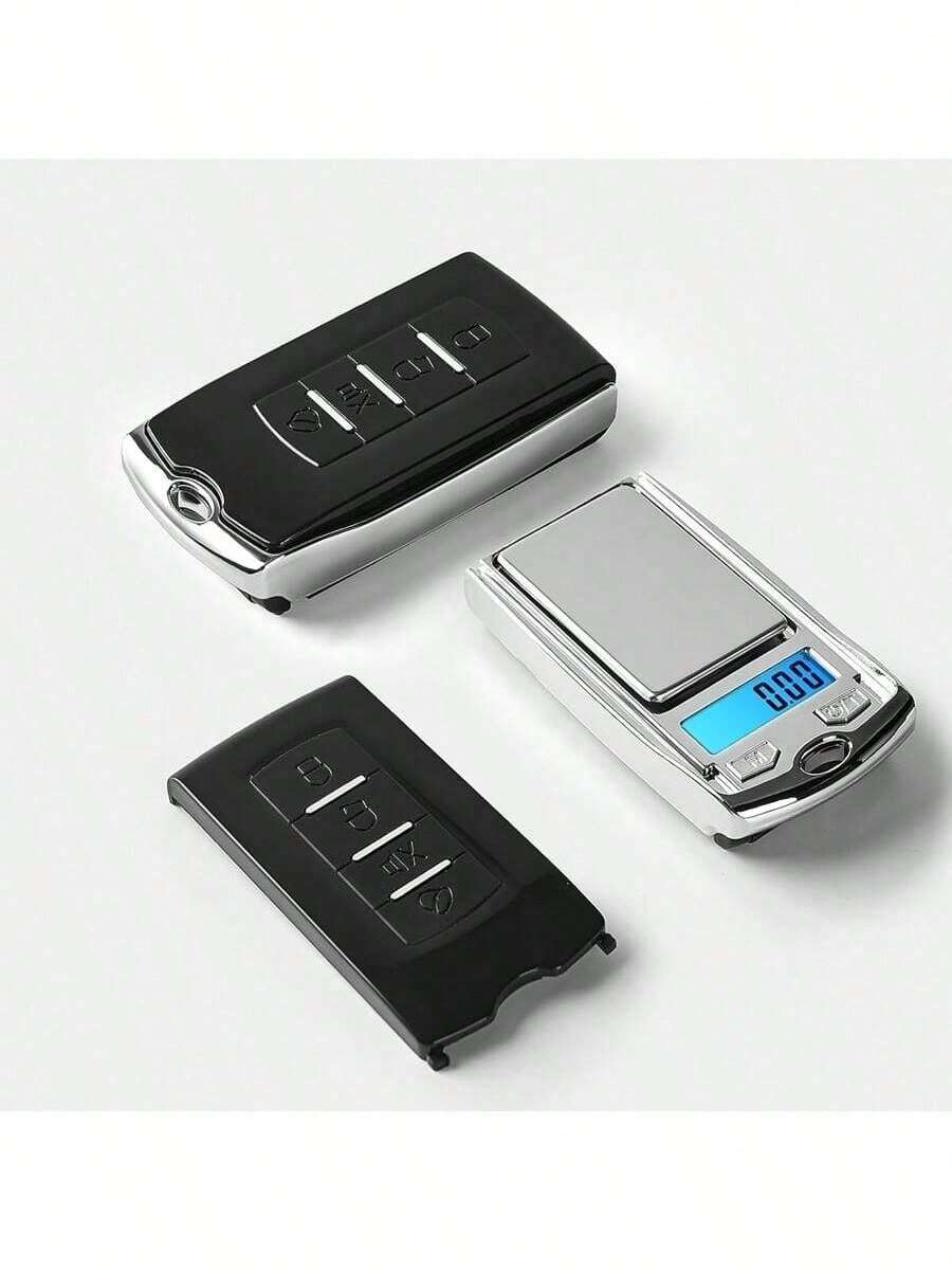1pc Portable Digital Pocket Scale, 200g/0.01g Precision, Battery Powered Mini Electronic Scale, Suitable For Jewelry, Food, Automotive Detailing, With Keychain, Non-Rechargeable Button Battery
