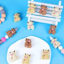 30/53pcs Cow-Themed Silicone Bead Set - Yellow & Brown Cow Parent-Child Design - Adorable Animal Beads - Ideal For DIY Keychains, Necklaces, Bracelets, Decorative Pens, Jewelry And Pendants - Great For Mother's Day, Father's Day, Birthday Gifts - Parent-child Cow Series - View 8