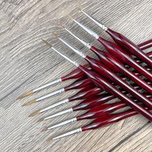 11支装高品质细毛画笔，三角柄，适用于丙烯画、油画、水彩画、数码油画、模型制作、美甲、工艺品、返校用品、学习用品 - 均碼 - 查看 14