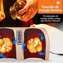 Postura Masajeador de Pies Eléctrico con Calor,Masajeadorde Piemas Ajustable ,Masajeadores Eléctrico que PuedeRelajar los MÃsculos de la Pantorrilla y el Pie, Masaje dePies,Familia - Dorado - Ver 5