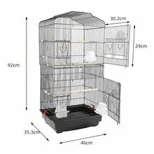 Bird Cages - 46x36x92cm Black - View 4