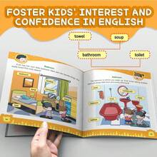 Let's Learn English Together Practice Notebook , Fun Dialogues To Improve Speaking Skills, Picture Scene Vocabulary Pages And Simple Phonics Activities, Screen-Free Home And Classroom Learning To Build Confidence - Learning English - View 5