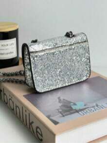 Kurt 1 Geiger 2026New Mini Crossbody Bag, Shiny And Versatile Chain Single-Shoulder French Genuine Version, Crossbody Bag, Single-Shoulder Bag.Suitable For Use In Winter. Suitable As A Gift To Give To Others.Crossbody Bags For Women.Christmas Gifts.Gifts For Women.Purses And Bags Women.Bolsas Elegantes Para Mujer.Carteras.Christmas Gift,Christmas Gift For Girlfriend, - 銀色 - 查看 2