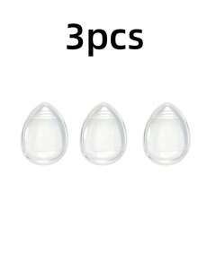 6件套硅胶化妆海绵套装 | 便携式旅行化妆工具 | 遮瑕粉底补妆 | 可水洗重复使用 - 彩色 - 查看 12