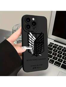 UE (DE et ES) Coque de téléphone avec anime A-Attack On T-Titan, compatible avec les modèles 17, 16E, 16, 15, 14, 13, 12, 11, Mini, Pro, Max, Air, X, XR, XSMAX, 8 et 7 Plus, conçue pour prévenir les chutes avec un dos en TPU souple. - Blanc antique - Voir 5