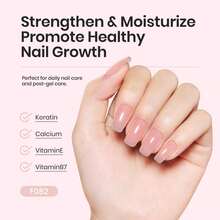 Beetles Rubber Base Gel Nail Polish, 6 Colors Nude Gel Polish Pink Peach Neutral Sheer French Tips Base Colors - 6色底膠 Sheer Bliss - 查看 5