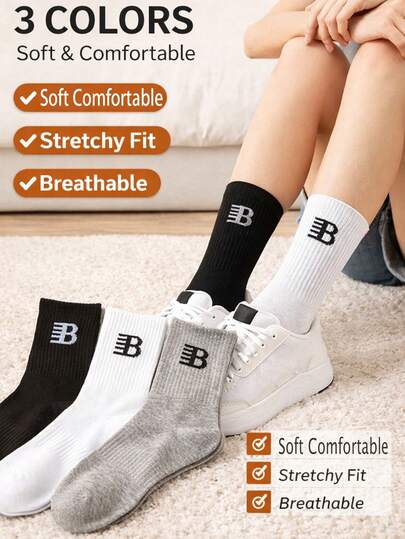 3双装船袜 – 弹力十足、耐穿时尚，男女皆宜的日常袜子