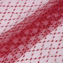 1pc Shimmery Gold Thread Hollow Mesh Fabric, Elegant Glittery Sheer Dress Design Sewing Fabric - Multicolor - View 7