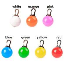 [1pc LED Dog Collar Light] 1pc LED Dog Collar Light Pendant Collar Dog Tag Light, Suitable For Dog Collar Harness Leash Clip-On Dog Light, For Night Walks And Camping, Silicone LED Dog Collar Dog Tag Light, Fast Flash Slow Flash Constant On 3 Modes, For Night Decoration, Battery Included - Multicolor - View 6