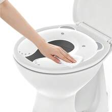 Foldable Portable Baby Potty Training Seat, Non-Slip Silicone Pad, Unisex Child Toilet Trainer, Built-In Strap Design, Children Gift - Multicolor - View 2