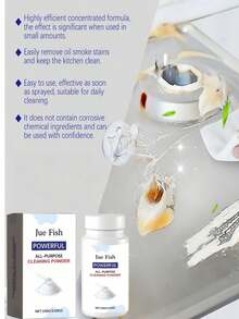 多用途厨房清洁粉 - 可清洁炉灶、炊具、茶具、瓷砖，去除锅碗瓢盆、炉灶、抽油烟机上的油脂污渍。适用于厨房和浴室清洁（新旧版本随机发货） - 粉狀 - 查看 8