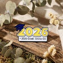2026 Grad; Shine On Creative Graduation Style, Fashionable Exquisite Brooch Apparel Accessory Graduation Gift, Wave Goodbye To Youth, Embark On The Future - Multicolor - View 12