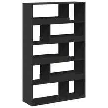 Bookcase Black 100x33x156.5 Cm Engineered Wood - Black - View 6