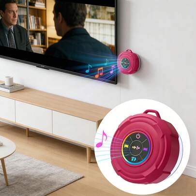 迷你无线防水浴室音箱，带吸盘