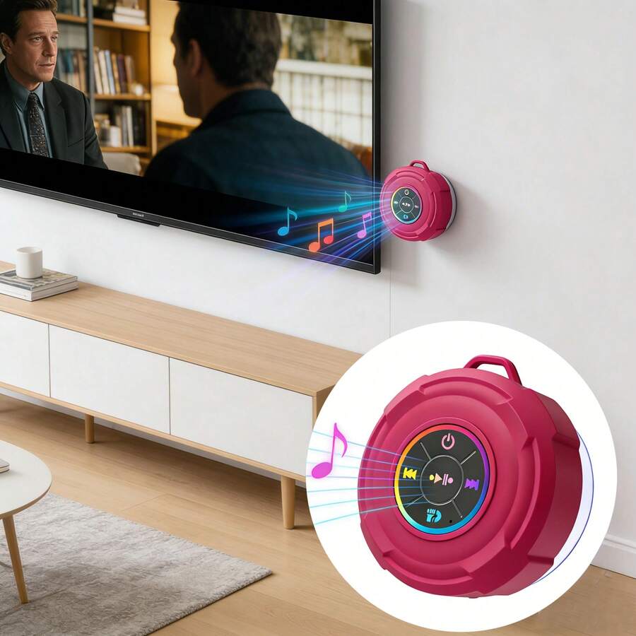 迷你无线防水浴室音箱，带吸盘 - 查看 1