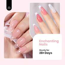 Beetles Rubber Base Gel Nail Polish, 6 Colors Nude Gel Polish Pink Peach Neutral Sheer French Tips Base Colors - 6色底膠 Sheer Bliss - 查看 7