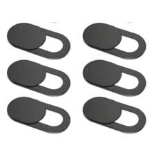 笔记本电脑摄像头保护盖幻灯片 [10 件装]，超薄网络摄像头保护壳，适用于笔记本电脑、台式电脑、平板电脑、苹果 14/13/12/8/7/6 Plus，保护您的隐私和安全 [黑色] - 黑色 - 查看 12