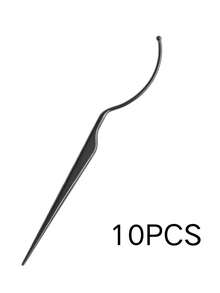 10pcs Eyelash Extension Trial Kit (Excluding Eyelashes), Eyelash Extension Beauty Trial Strip Display Stand, Template Tool, Black & White Plastic Rods For Makeup - Multicolor - View 14