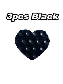 1pc Creative Double-Sided Heart Shaped Strong Silicone Suction Cup Phone Case, Adjustable Non-Slip Portable Silicone Suction Cup Phone Holder, Compatible With Android Phones, Birthday Gift Phone Accessory - Multicolor - View 14