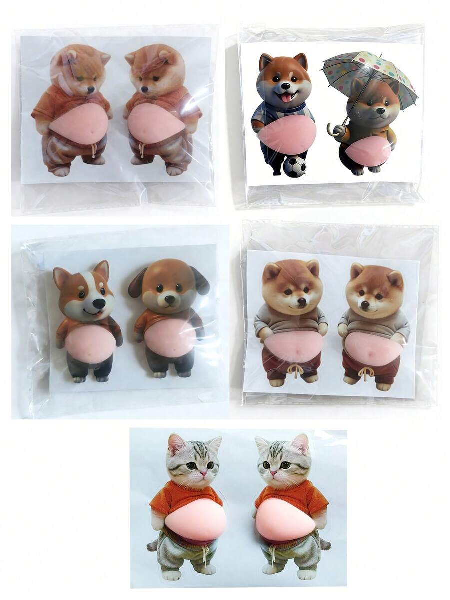 Silicone Capybara Squeeze Stress Relief Toy, Squeezing Toy, Super Pressure Release Soft Clay Elastic Silicone Toy - Birthday Gift, Christmas Gift, Perfect Gift, Collection Display, Hobby Collection - Multicolor - View 1