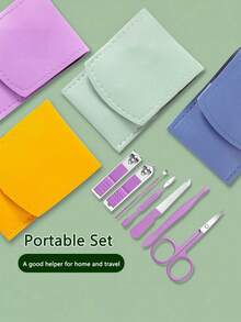 4/7pcs Manicure Set, Travel Nail Care Kit, Ear Wax Removal Tool, Men/Women Nail Clipper, Pedicure Set, Professional Nail Clipper, Nail Trimmer Set For Women - Multicolor - View 4