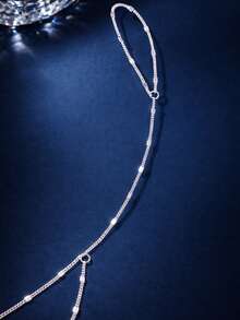 1 chiếc vòng chân bằng bạc Sterling S925, trang sức đeo mắt cá chân cho nữ, vòng tay, thích hợp làm quà tặng sinh nhật và đeo hàng ngày. - vòng chân - Xem 3