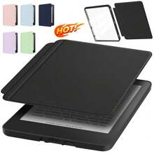 适用于 Kindle 第十代（2019 年发布，型号 J9G29R）6 英寸电子阅读器保护套，磁吸式亚克力分体保护壳，自动唤醒/睡眠功能，360° 旋转，可拆卸 - 彩色 - 查看 6