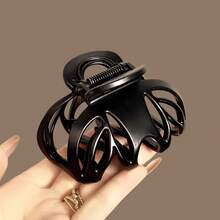 New Spring/Summer Pumpkin Hair Claw, Wide Design High-End Elegant Hair Clip For Thick Hair, Versatile Nape Clip - Multicolor - View 8