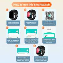 1pc Kids Comfortable Silicone Strap Smart Watch With Built-In Flashlight, 1.83-Inch Full Touch HD Screen, Multiple Sports Modes, Camera Control, Alarm, Bluetooth Calling And Music Control, Children's Day Party Birthday Surprise Gift - View 9