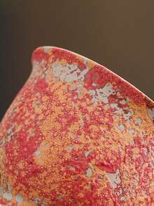 1pc 260ml Ceramic Cup, Breakfast Milk Cup, Oatmeal Cup, Flower Tea Cup, Latte Art Coffee Cup, Espresso Cup, Office Water Cup, Hanging Ear Coffee Cup, Ceramic Cup, Creative Crackle Glaze Ceramic Mug, Beverage Cup, Coffee Cup - Multicolor - View 7