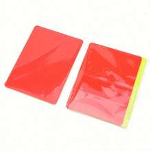 Tarjetas de advertencia roja y amarilla de árbitro de fútbol, diseñadas para partidos de fútbol - Multicolor - Ver 4