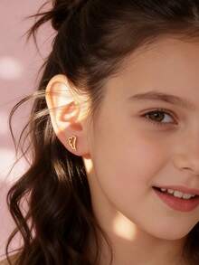 Artepollo 1 par de pendientes de botón con diseño de alas pequeñas de plata de ley 925, hipoalergénicos, delicados y compactos, con empaque de caja de regalo, regalo de cumpleaños para amigos - Unitalla - Ver 5