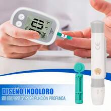 Medidor digital de glucosa en sangre + medidor digital de presión arterial, juego de dos piezas. - Blanco - Ver 9