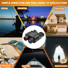 Suier 4K Night Vision Goggles, Adult Hands-Free Night Vision Binoculars With 250M Visual Range In Complete Darkness, 8X Digital Zoom, Suitable For Outdoor Adventure - View 10