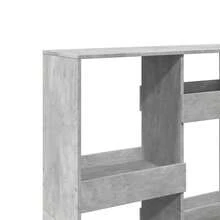Room Divider Concrete Grey 100x33x135 Cm Engineered Wood - Grey - View 7
