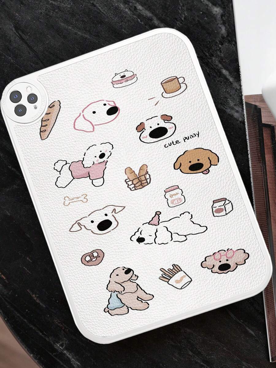 Cute Puppy Sketch Style Shockproof Tablet Case For Galaxy Tab A7 LITE, Pro 11-Inch 2021, 10th Generation - Multicolor - View 1